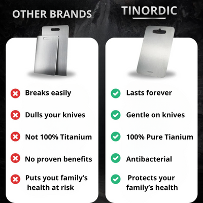 Tinordic™ 100% Pure Titanium Cutting Board